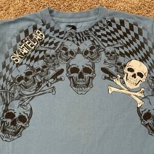 SkateLab Y2K Skull Graphic Tee Boys size Large